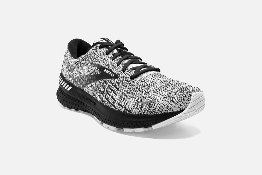 Brooks Adrenaline GTS 21 Road Running Shoes - Mens - White/Grey/Black - KO9604315